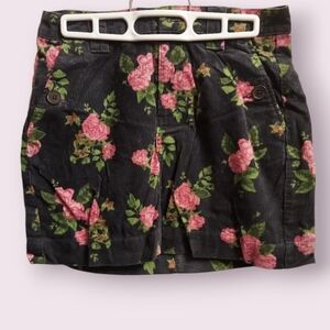 Women's Floral Skirt Wild Fable Mini Skirt Pink Green Black Size 0